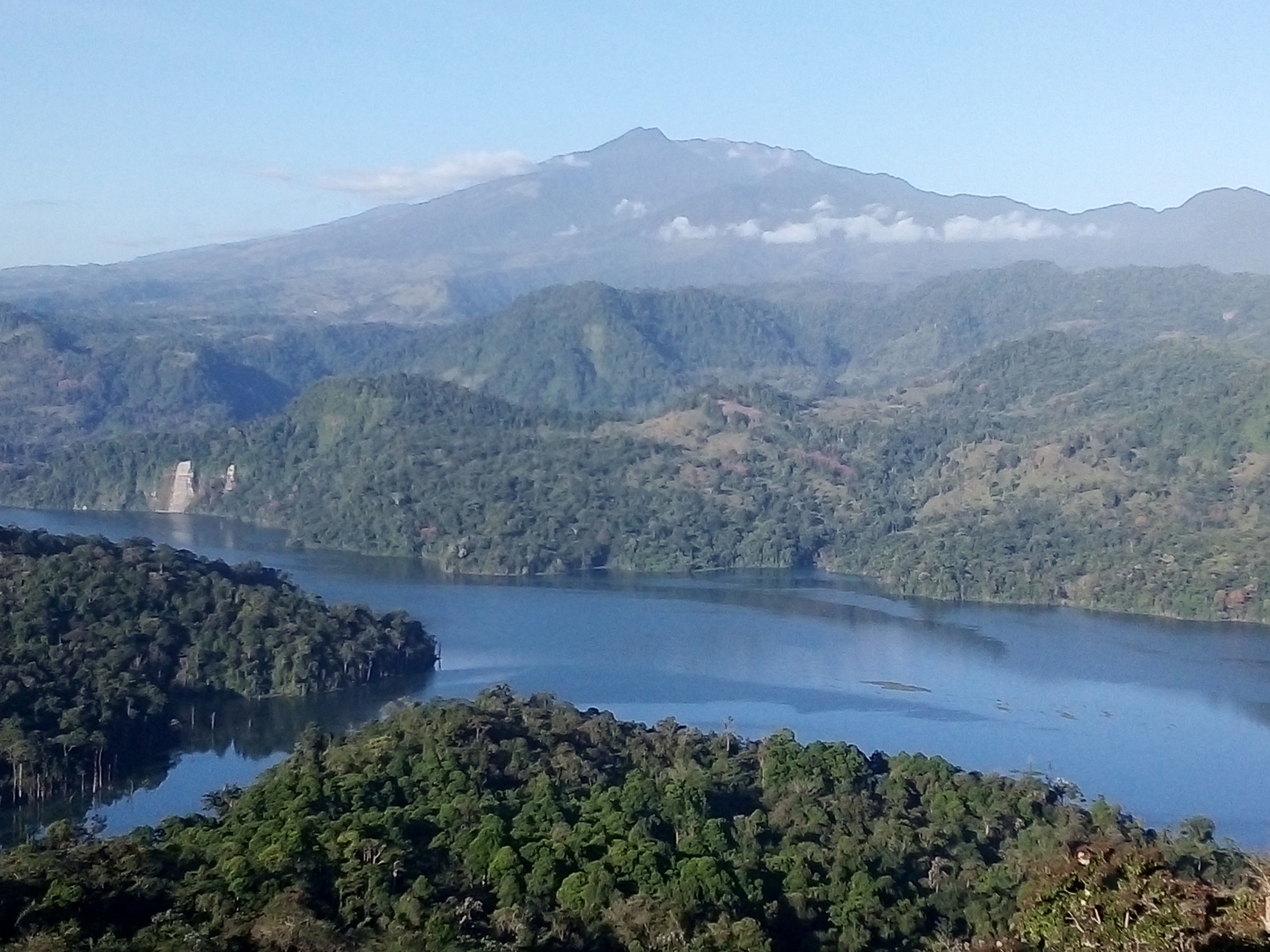 This fence around the Reventazon River barricades wildlife from accessing the Reventazon River.